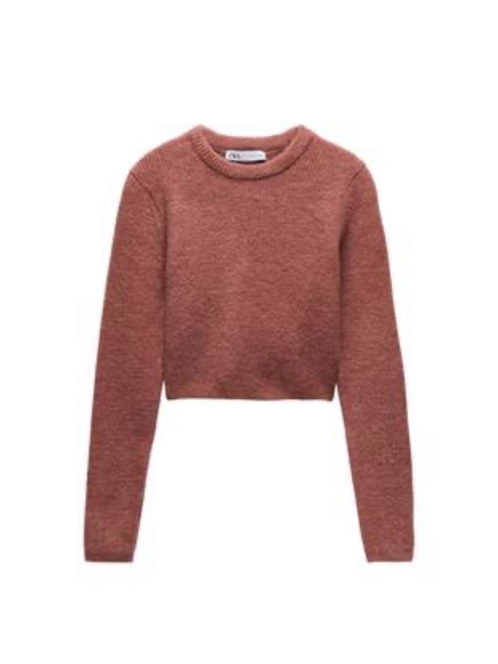 Zara Rust Knit Drawstring Joggers - Women
